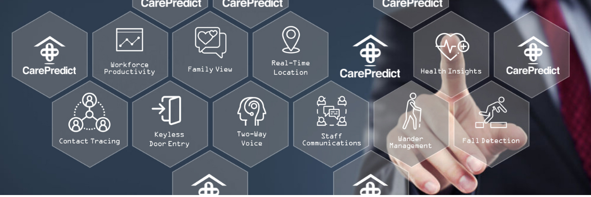 CarePredict's integrated solution provides a single pane of glass view to manage all aspects of care delivery